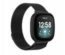 Milanese Loop Mesh Wrist Watch Band for Fitbit Versa 4 3 Stainless Steel Metal Strap