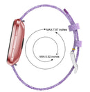 For Fitbit Versa / 2 Woven Canvas Fabric Replacement Wristband Watch Wrist Band