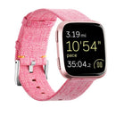 For Fitbit Versa / 2 Woven Canvas Fabric Replacement Wristband Watch Wrist Band