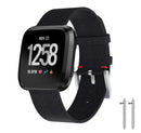 For Fitbit Versa / 2 Woven Canvas Fabric Replacement Wristband Watch Wrist Band