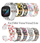 For Fitbit Versa /Versa 2 Printed Silicone Smart Watch Replacement Band Strap