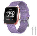 For Fitbit Versa / 2 Woven Canvas Fabric Replacement Wristband Watch Wrist Band