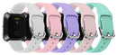 Fitbit Versa 2 Silicone Wristband Adjustable Silicone Rubber Watch Band